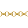 1m Kettchen 2,5mm 18K echt vergoldet