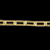 1m Kette, Langanker ~5x2mm, Tombak echt vergoldet