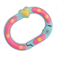 Karabiner für Schlüssel-, Taschen oder Smartphoneanhänger oval 28x20mm, diverse Farben
