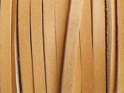 Flachlederband naturbelassen (nicht gefärbt) 4x2mm
