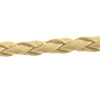 ~1 Meter Kunstlederband geflochten 3mm Beige