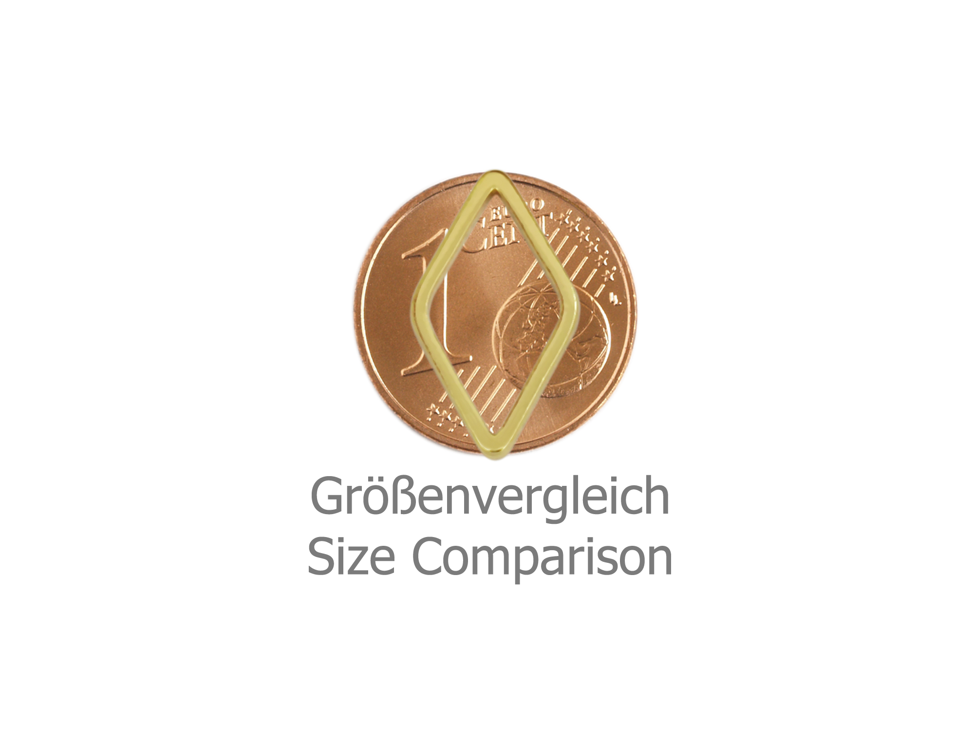 goldene Rahmen Basisrahmen für Brickstitch Ohrringe