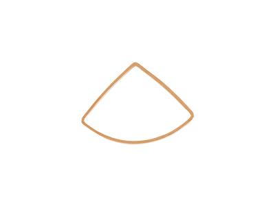 rosegold Trägerelemente für Miguel Ases Ohrringe