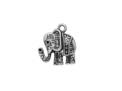 Anhänger - Elefant, altsilberfarbig, Bild 1