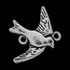 Metallelement Vogel ~18x21mm, altsilber