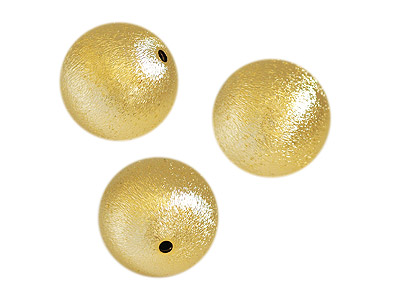 gebürstete Goldperlen