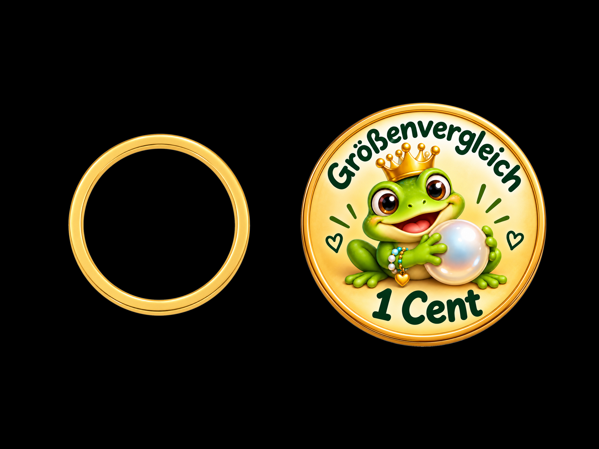 dünne goldene Rahmen Ringe Fassungen, Basisrahmen - Größenve