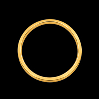 20 Stk. Metallringe ~14mm/0,9mm Messing, gold