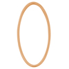 8 Stk. Metallelemente oval ~15x30mm, Messing, rosegold