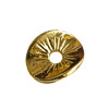 30 Stk. Metallzwischenteile wavy gold