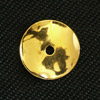 25 Stk. Metallzwischenteile gewellt 10mm gold