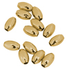 20 Stk. Messingperlen, Oliven 3x5mm, gold