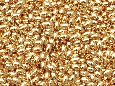 kleine olivenförmige Metallzwischenteile 3x5mm