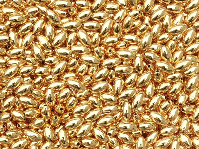 kleine olivenförmige Metallzwischenteile 3x6mm