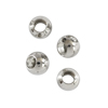 16,2g. (~200 Stk.) Messingperlen rund 4mm platinfarbig