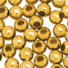 7 Gramm (~116 Stk). Messingperlen rund 3mm gold