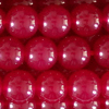 1 Strang (~38cm) echter Rubin Perlen, rund ~6mm