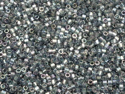 facettierte Miyuki Delica Perlen Größe 11/0 Farbe DBC111 Bla