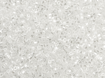 facettierte Miyuki Delica Perlen Größe 11/0 Farbe DBC50 (Wei