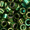 10g. Miyuki Delica Perlen 10/0 (~2,2mm) Farbe DBM27 (Metallicgrün)