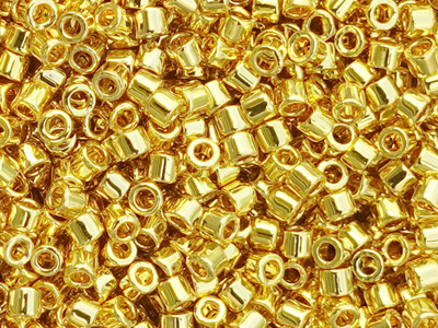 goldene Miyuki Delica Perlen Größe 10/0 Farbe DBM31L