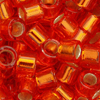 10g. Miyuki Delica Perlen 10/0 (~2,2mm) Farbe DBM43 (Orange mit Silbereinzug)