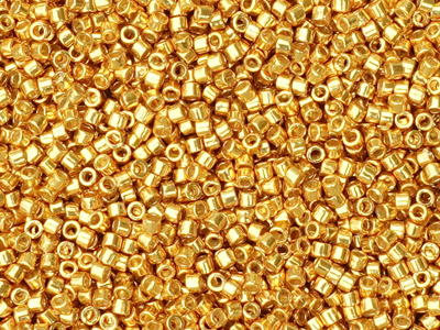 goldene MIYUKI Delica Perlen Farbe Dura Coat 1833 Größe 11/0