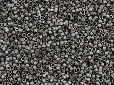 anthrazigfarbige Miyuki Delica Perlen Größe 11/0 Farbe DB307