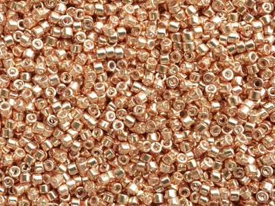 rosegoldene Miyuki Delica Perlen Größe 11/0 Farbe DB411