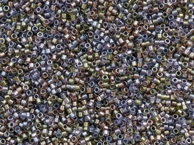 Miyuki Delica Perlen Größe 11/0 Farbe DB986 (Farbmischung au