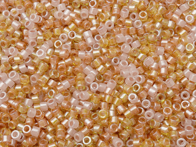Miyuki Delica Perlen Größe 11/0 Farbe DB987 (rosa Farbmischu