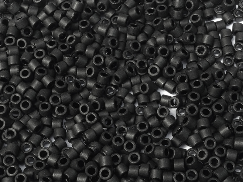 Miyuki Delica Perlen 10/0 Farbe: DBM310 Schwarz matt