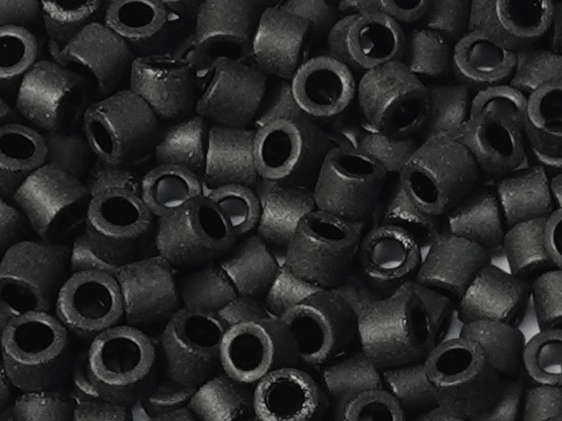 Miyuki Delica Perlen 10/0 Farbe: DBM310 Schwarz matt - Nahau