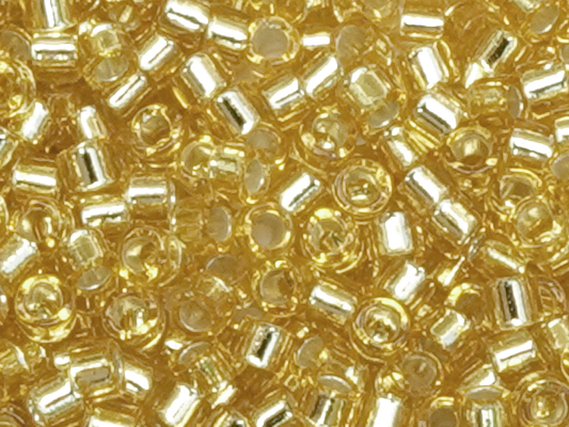 Miyuki Delica Perlen 10/0 Farbe: DBM42 Gold - Nahaufnahme