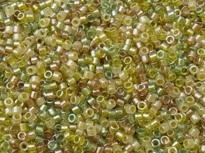 Miyuki Delica Perlen Größe 11/0 Farbe DB989 (grüne Farbmisch