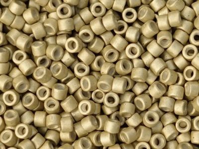 matte goldene dorado Miyuki Delica Perlen Größe 11/0 Farbe D
