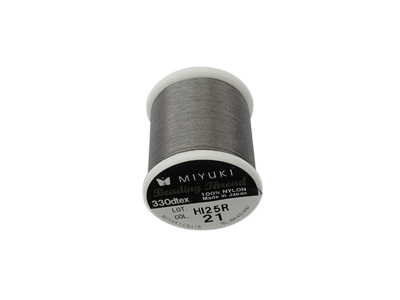 Miyuki Fädelfaden Farbe Nummer 21 (dunkelgrau) günstig kaufe