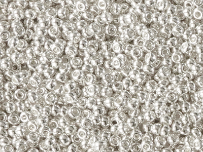silberne Miyuki Perlen Größe 15/0 Farbe 961 günstig kaufen