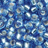 10g. Miyuki Rocailles Perlen 15/0 (~1,5mm) Farbe 19 (Hellblau mit Silbereinzug)