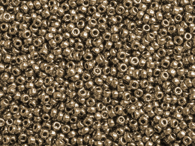 Miyuki Rocailles Saatperlen Größe 11/0 (2mm) Farbe 457 bronz