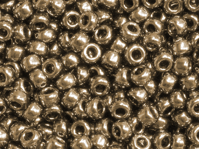 Miyuki Rocailles Saatperlen Größe 11/0 (2mm) Farbe 457 bronz