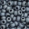 10g. Miyuki Rocailles Perlen 11/0 (~2mm) Farbe 2002 mattes dunkles Delfingrau