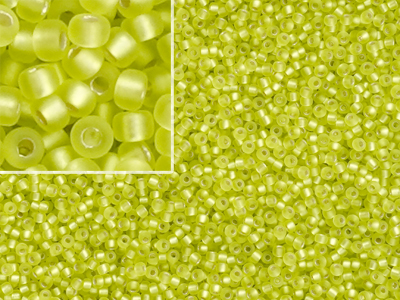 matte grüne Miyuki Rocailles Saatperlen Größe 11/0 (2mm) Far