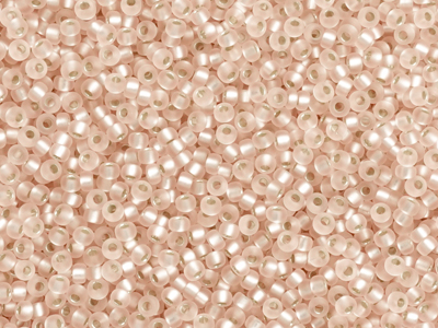 matte rosa Miyuki Rocailles Saatperlen Größe 11/0 (2mm) Farb