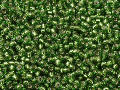 olivegrüne Miyuki Rocailles Saatperlen Größe 11/0 (2mm) Farb