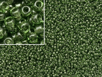 olivegrüne Miyuki Rocailles Saatperlen Größe 11/0 (2mm) Farb