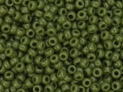 olivegrüne Miyuki Rocailles Saatperlen Größe 11/0 (2mm) Farb