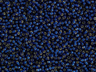 dunkelblaue Rocailles Perlen Größe 15/0 Farbe: 4281 - Duraco