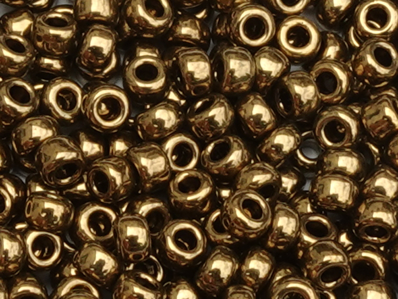 Miyuki Rocailles Glasperlen Größe 11/0 (2mm) Farbe: 457 bron