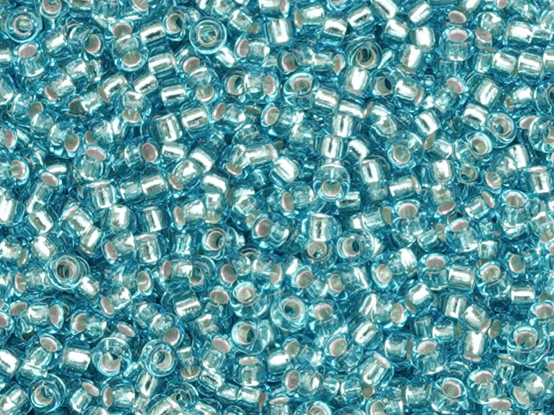 türkise Miyuki Rocailles Saatperlen 15/0 Farbe: 2429 Aquamar